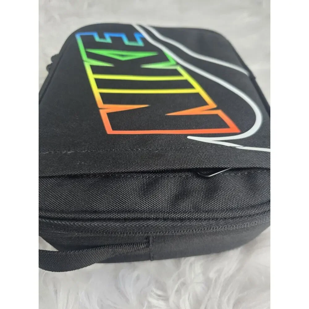 Nike Lunchbox Logo Graphic Rainbow Insulated Hard Shell Bag 4L New With Tags